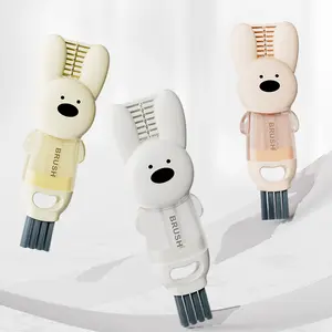 Rabbit 3-In-1 Cup Brush, Multifunctional Insulated Cup Cleaner, Rubber Ring Cleaning Brush, Crevice Bottle Brush, Stain Remover