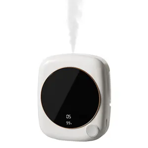 USB Automatic Essential Oil Diffuser, Wall-Mounted & Desktop Aromatherapy Air Freshener, Rechargeable Portable Humidifier, 50ml, 1800mAh for Home Bathroom Office Toilet