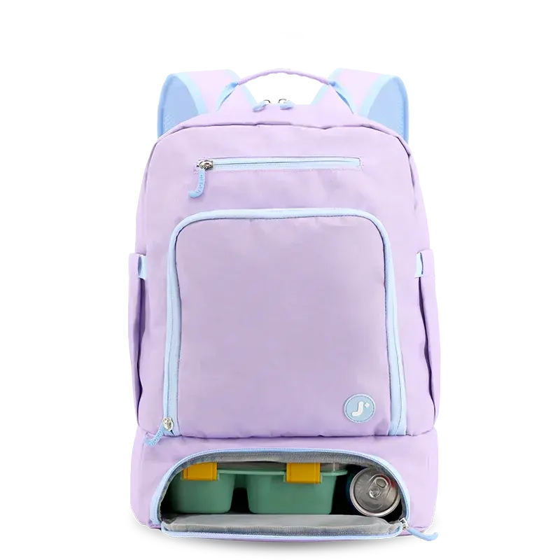 Packmate 2 in 1 Backpack With Built-in Lunch Bag in Purple