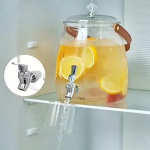 Transparent Beverage Containers with a Tap Perfect for Outdoor Camping, Festive Parties, And Family Gatherings!