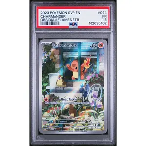 Charmander PSA 1.5 2023  Svp Obsidian Flames ETB Black Star Promo #044 POP 1