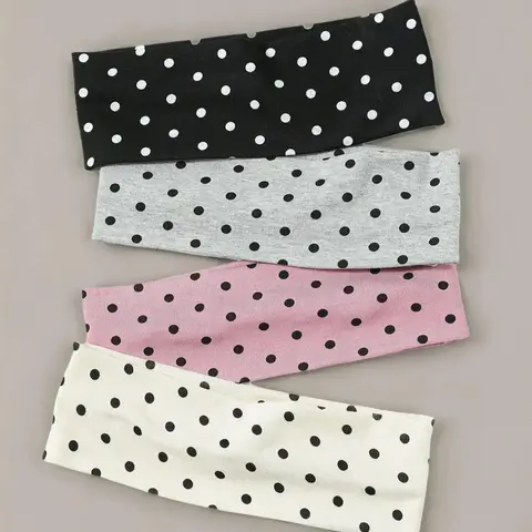 Polka Dot Pattern Hair Band, Casual Simple Hair Accessories for Women & Girls, Minimalist Headwear Suitable for Thick Hair, Headband, Hairband
