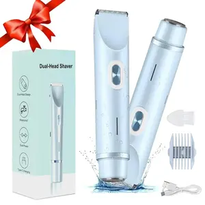 Dual Head Electric Shaver for Men & Women, USB Rechargeable Trimmer for Face & Body Hair Removal, Ideal Gift Choice