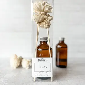 Mellow Floral Reed Diffuser | Long-Lasting Scent | Clean & Flameless Fragrance