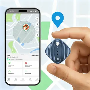 4G LTE GPS Tracker Works with All Phones & Apple Find My | Waterproof Luggage Tag with SOS, Geo-Fence & Trajectory (Keys/Pets/Bags)