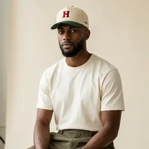 AYITI 1804 Heritage “H” Hat — Haitian Culture Premium Streetwear Snapback | Luxury Minimalist Baseball Cap | Limited Edition Cream & Green