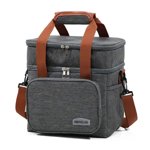 Insulated Lunch Bag for Men & Women, Leak-Proof Large Capacity 12L, Reusable Thermal Cooler Bag for Work School Picnic, Insulated Lunchbox Cooler, Durable Insulated Bag, Cute Design, Leakproof Lunch Cooler
