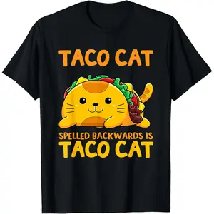 Tacocat Spelled Backwards Shirt Taco Cat Cinco De Mayo T-Shirt