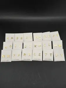14K Gold Earrings - Initials Letters