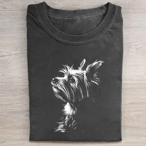 Comfort Colors Yorkie Dog T-shirt, Vintage 90s Dog Meme Graphic Tee, Animal Lover Gift, Unisex Fit Design, Gift for Men and Women