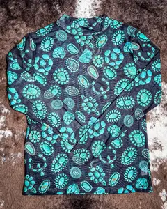 Sterling Kreek - Forever in Turquoise Mesh Top