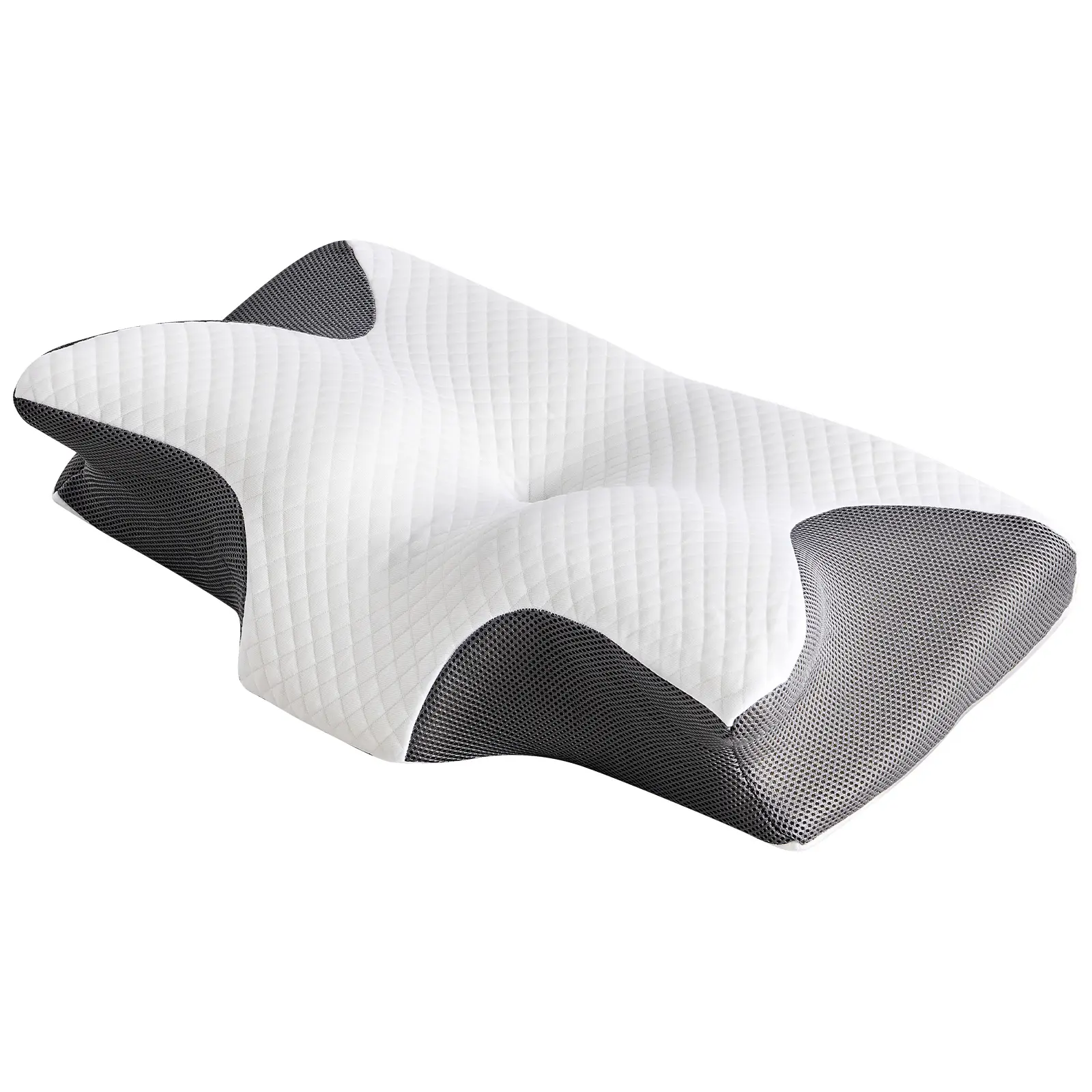 Ergonomic Memory Foam Neck Pillow–Cervical Support Pillow for Neck & Shoulder Pain Relief,Contoured Bed Pillow for Restful Sleep,Easy to Clean–Removable,machine-washable pillowcase for lasting freshness Premium Memory Foam