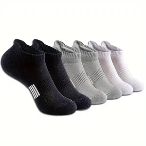 In Spring/Summer Women's 5 Pairs Of Sweat-absorbent Breathable Athletic Socks, Low-top Anti-slip Sporty Ankle Socks For Cushioning And Running