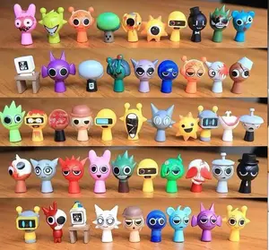 48pcs Sprunki Action Figures Set, MusicGame Collectible Dolls, Unique Christmas &Birthday Gifts for Adults & Youngsters,Whimsical Art Style Figurines, Perfect for Car& Desktop Decor, Holiday Gifts ToysetCollector Set