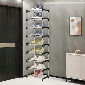 Multi-Tiered Shoe Cabinet, Freestanding Shoe Rack, Easy-To-Assemble Shoe Cabinet, Suitable For Retail Shoe Stores, Hallways, Bedrooms, Bathrooms, Offices, Living Rooms, Shoe Storage, Retail Display Racks, Shoe Organization, Stylish Storage, Compact Design