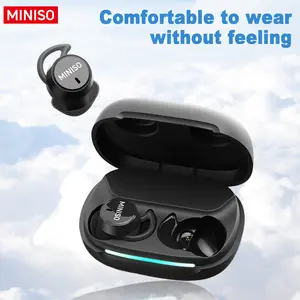 MINISO MS217 Sleep Earbuds, Comfortable, lightweight design, Bluetooth 6.0, IPX5 waterproof, HIFI sound quality, suitable for sleeping, working, studying, and voice calls |Built-in microphone | AI translation | Lightweight Wireless Earbuds