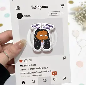 Don't Touch My Hair Black Girl Magsafe Phone Grip, Afro Girl Phone Holder, Melanin Phone Grip, Magnetic Phone Stand, Cute Black Woman Gift