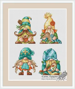 Needlework Dwarfs - PDF Cross Stitch Pattern