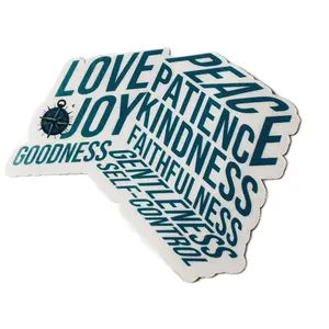 Fruit of the Spirit Scripture Sticker - Verses on Water Bottle Sticks for Bible Study and Personal Use