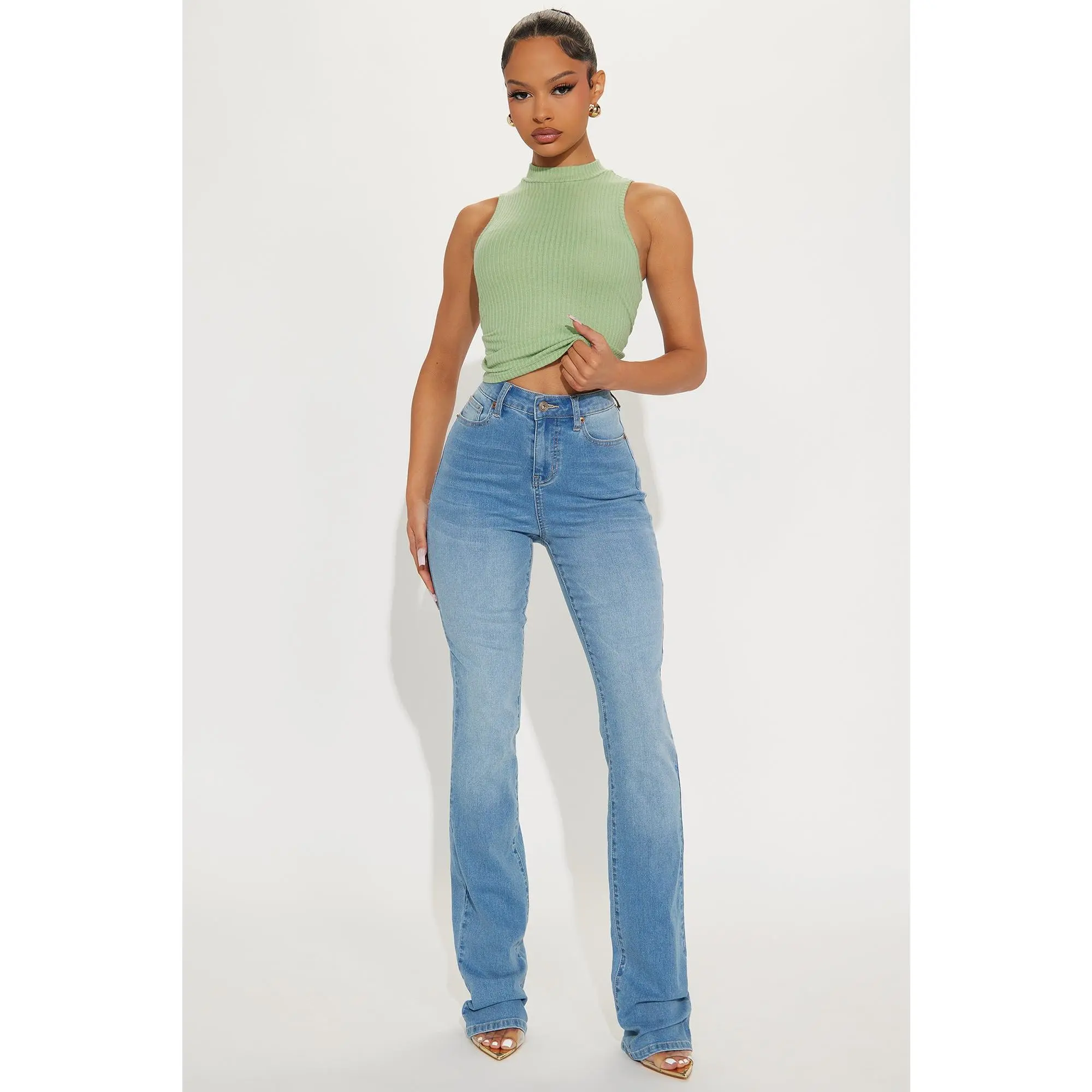 Tall Houston Curvy Stretch Bootcut Jean - Medium Wash