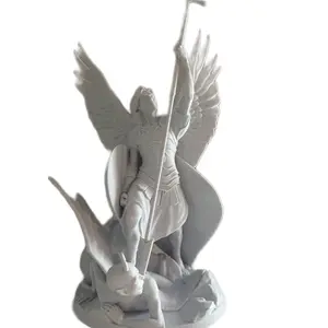 St. Michael Arch Angel Figurine - Religious Statue for Home Decor