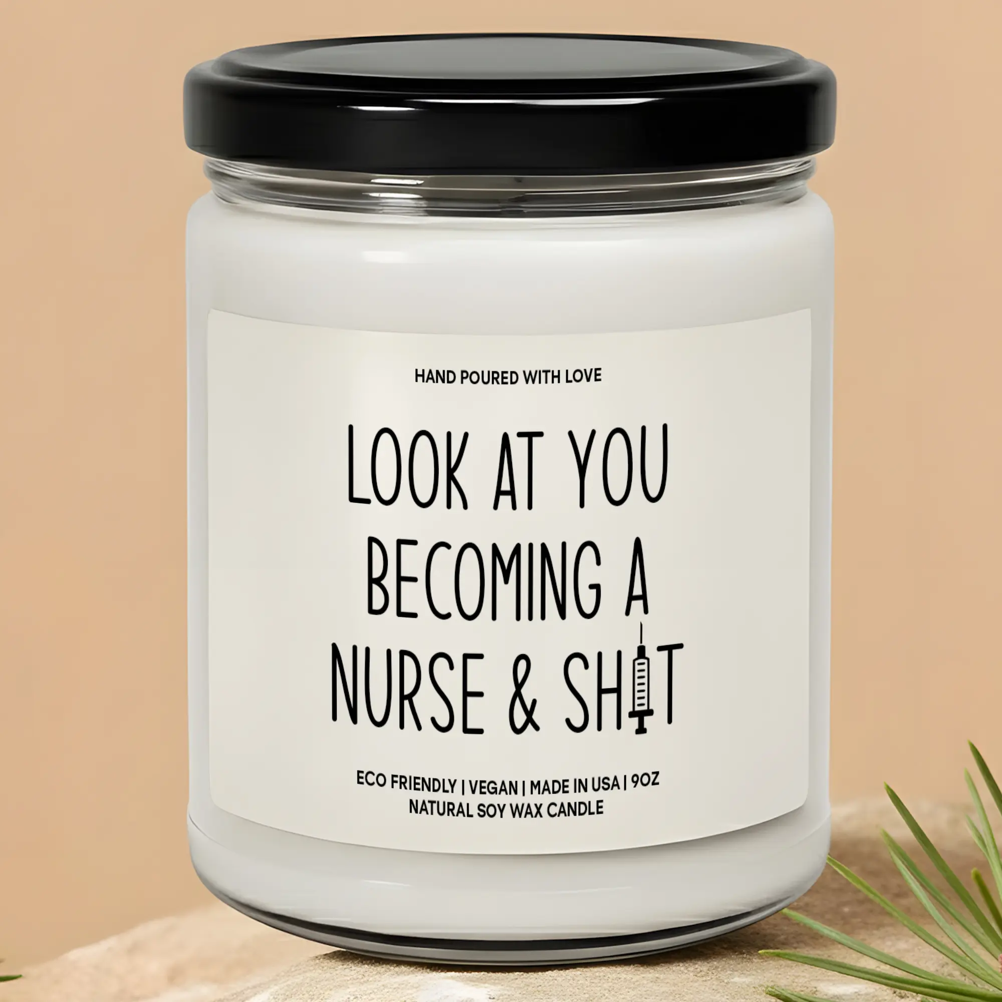 MAKEAGIFT Look At You Becoming A Nurse Candle, Nurse Graduation Gift, Nursing School Graduate Gifts, Nurse Gift, Nurse Appreciation Candle