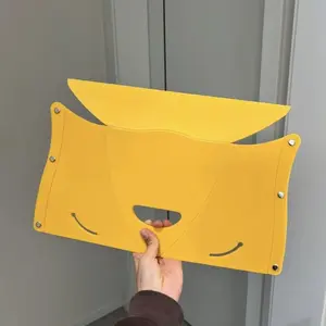 Camping Cardboard Folding Chair withHandle Multi-Purpose Storage Bag &Shopping Bag for Outdoor Home Use Easy toCarry Portable Outdoor Folding Stool, CampingBBQ Picnic Fishing Paper Seat, Colorful SmallBench, Drawing Foldable Stool, CollapsibleStool