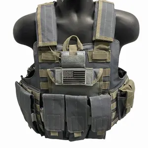 Gray Man Vest - adjustable lightweight grey blue plate carrier tactical vest