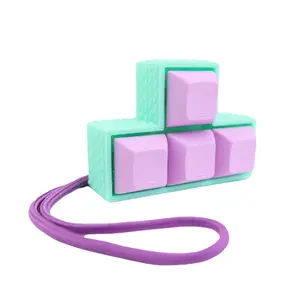 Picky Party Clicky Keychain T-shaped Aqua Textured Base you customize Tactile Switch