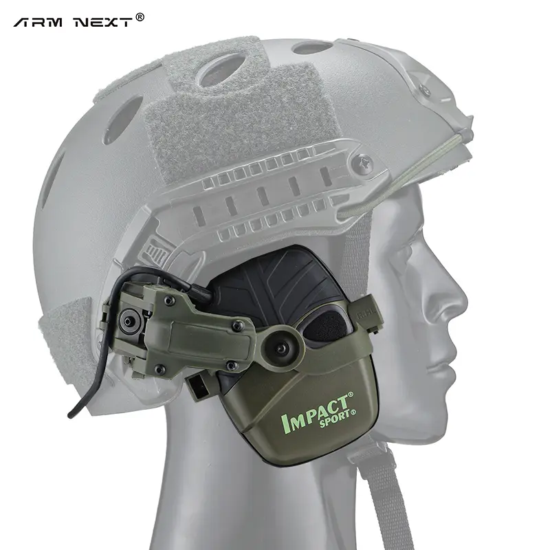ARMNEXT HL-Y-BHA Electronic Ear Protection for Shooting with 4X Sound Amplification Gun Range Hearing Protection Earmuffs for Helment NRR 23dB Noise Reduction Headphones for Hunting Shooting Outdoor