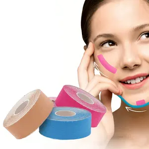 Facial Lift Tape Roll, 2.5cm X 500cm Non-Sticky Sweat-Resistant Facial Kinetics Tape, Skin Care, No Residue, 1 Pack