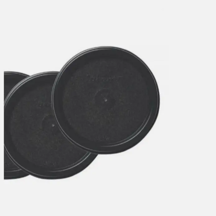 Tupperware Modular Mates Set of 3 Round BLACK Seal Replacement Lid