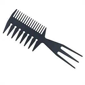 Three-In-One Hair Comb for Straightening, Fish Tail Bone False Hair Extension, Salon Styling Tool, Ideal for Hairstylists and Bangs