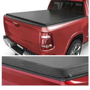 Soft Roll-Up Tonneau Cover Fit for Dodge Ram 1500 2009-2024 (Only for Classic), Fleetside 5.7 Ft Bed (No Ram Box)