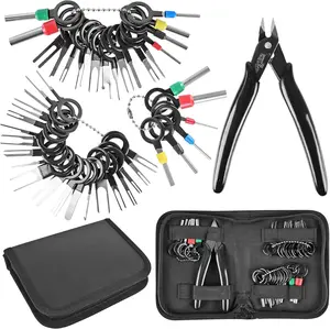 45 Pcs Terminal Removal Tool Kit,Including Depinning Tool,Electrical Connector,Pin Removal Tool Kit,Pin Extractor Tool Set,Wire Terminal Release Tool for Automotive Car Household Devices,Hand Tools Kits