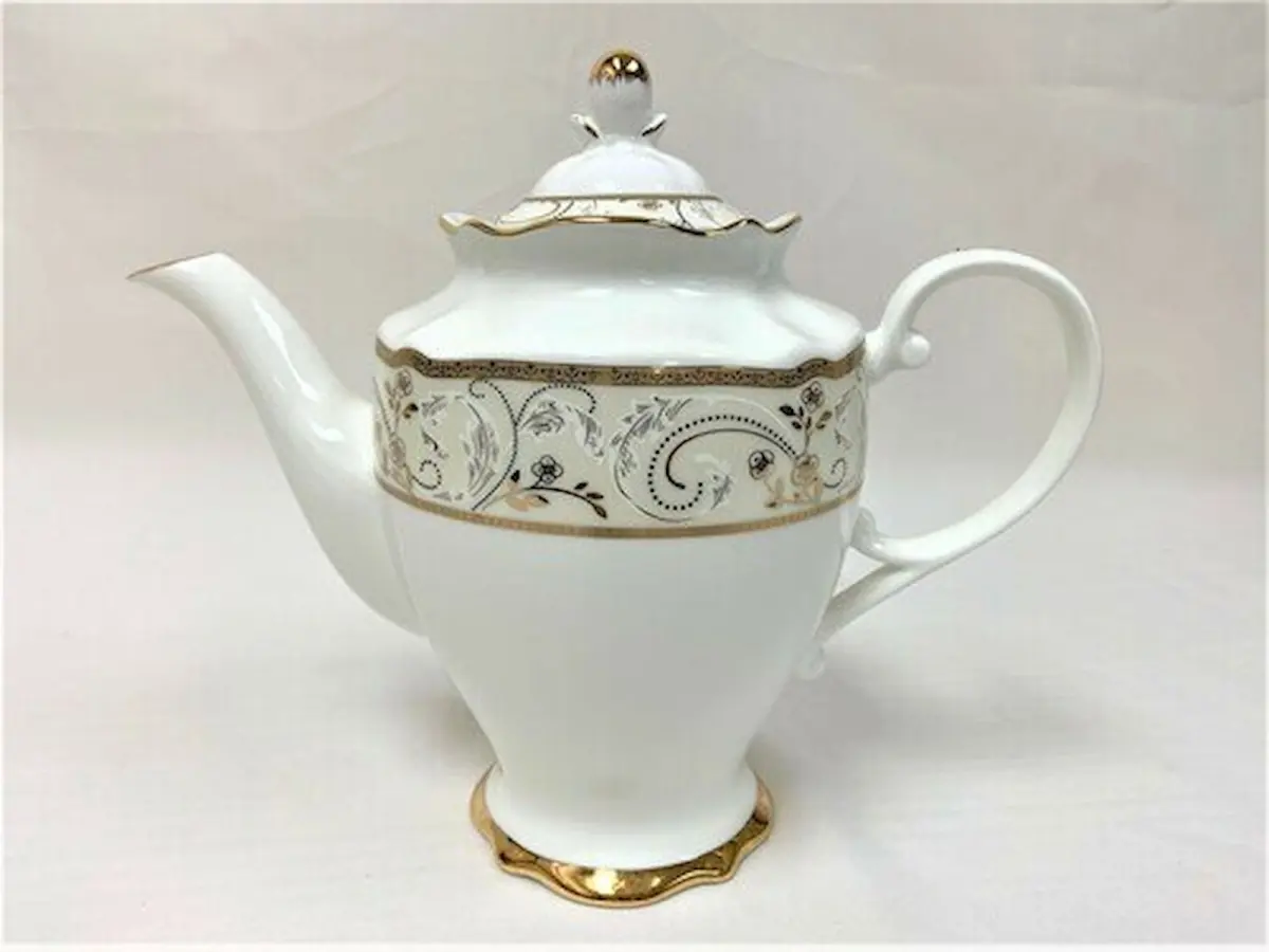 Gold Patterned Teapot