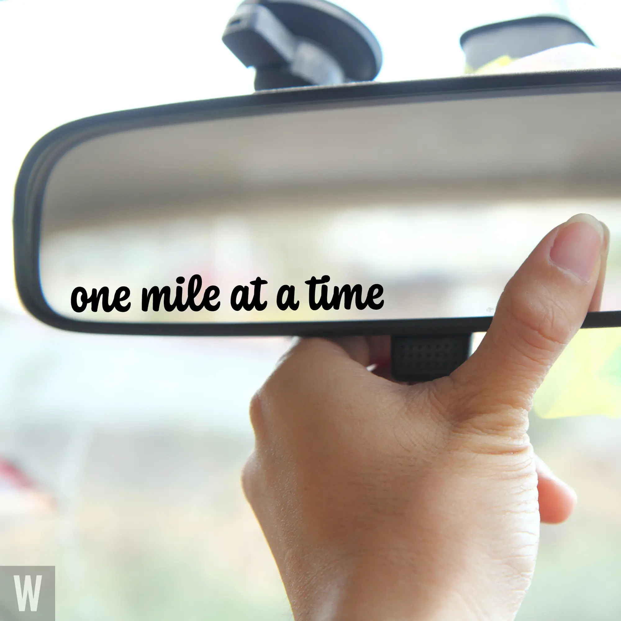 3 pcs Rearview Mirror Decal • Motivational Laptop Text Sticker Vinyl • Positive Affirmations • Manifestation Quote