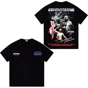UFC Freedom 250 Justin Gaethje The Highlight Oversized T-Shirt Hoodie, MMA Fighter Graphic Tee, UFC Fan Merch, Fight Night Streetwear, TikTok US Combat Sports Apparel
