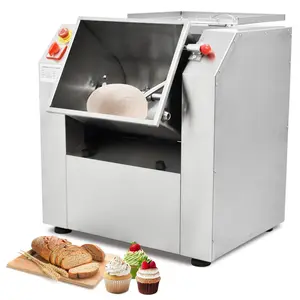 Garvee Commercial Electric Dough Mixer available in 30 QT and 50 QT capacities, featuring powerful 110V motors (1500W and 2200W), 40RPM speed, and 90-degree tilt bucket ideal for restaurants, bakeries, and schools.