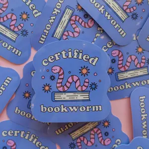 Certified Bookworm Sticker