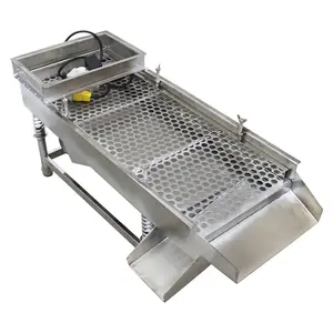 YOKOMA Stainless Steel Linear Vibrating Screen Stainless Steel Sieve Deck Shaker with 15mm Mesh