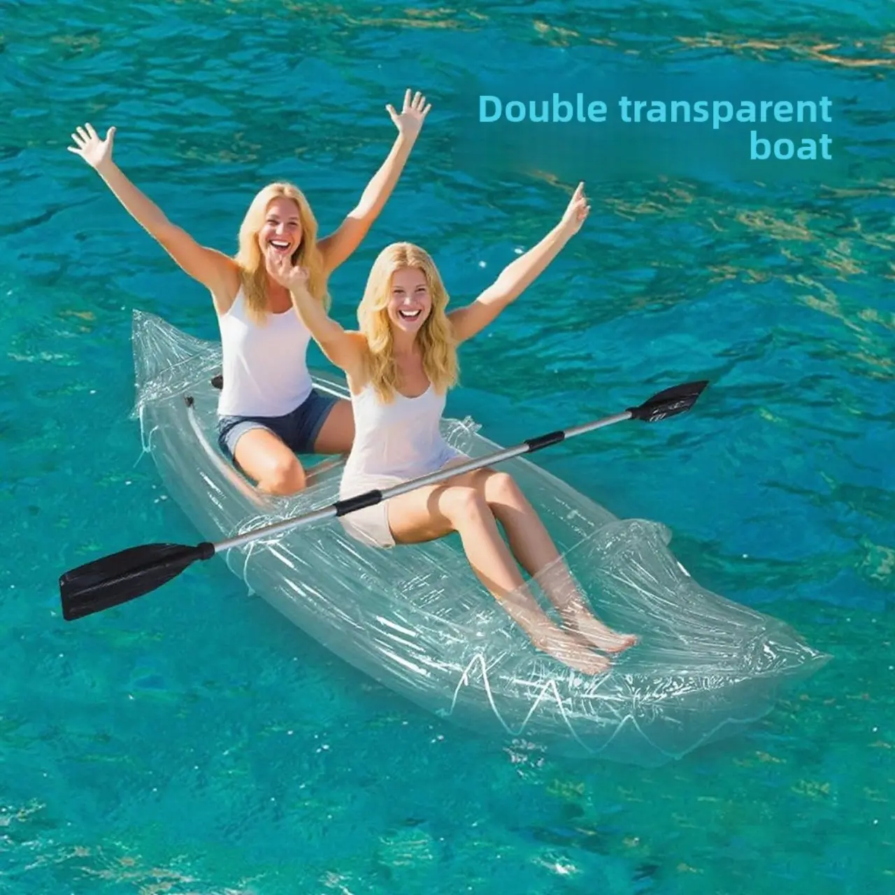 Kayak inflatable boat * folding fishing boat * rubber boat assault boat transparent boat Outdoor