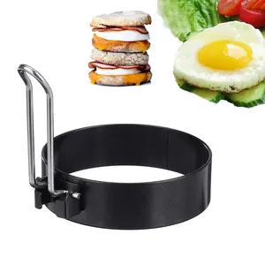 Professional Egg Ring Set For Frying Or Shaping Eggs Round Egg Rings For Cooking