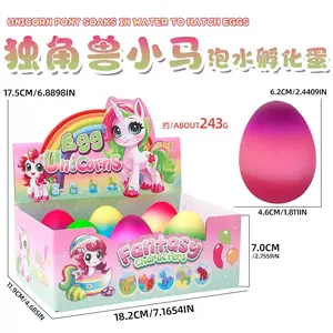 6 Pack Hatching Growing Unicorn Eggs, Rainbow Colorful Eggs with Unique Unicorns. Safe, Fun & Magical Transformation – Perfect Christmas & Birthday Gifts