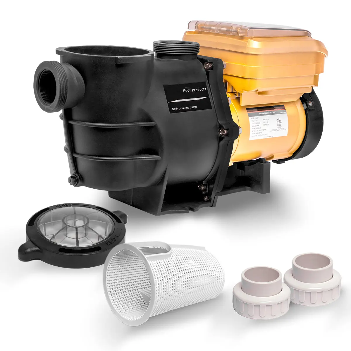 XtremepowerUS 1.5HP Variable Speed Control In-Ground Swimming Pool Pump, 230V, Digital LCD Display, Tools & Hardware Pool Plumbing Pump Accessory, No
