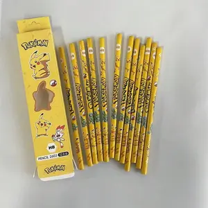 Pokémon Cartoon Hb Pencils Set of 12, Colorful Drawing Pencils in Box, Stationery Supplies, Perfect for Art and Gifts