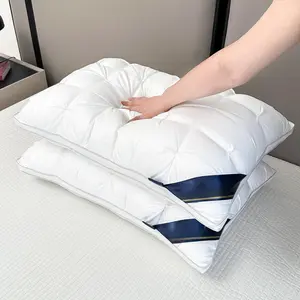 2 pcs Hotel Luxury Bed Pillows,Low Allergy Polyester Fiber Cover, Premium Soft Down Alternative Fill For Back, Stomach Or Side Sleepers, Ergonomic Design, Deep Sleep#tiktokshopstockup  #mothersdaygift