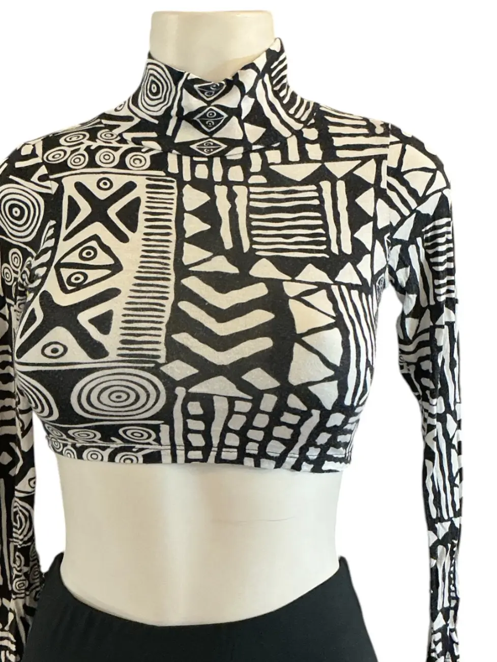 Printed crop top