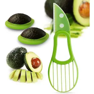 Avocado Slicer, 1 Count Manual Avocado Cutter with Handle, Fruit & Vegetable Cutter for Home Kitchen Dining Room Picnic, Vegetable Cutting Slicer