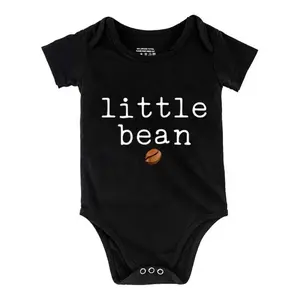 Little Bean Print Bodysuit, Casual Short Sleeve Romper, Baby  Outdoor ClothingB1108-050